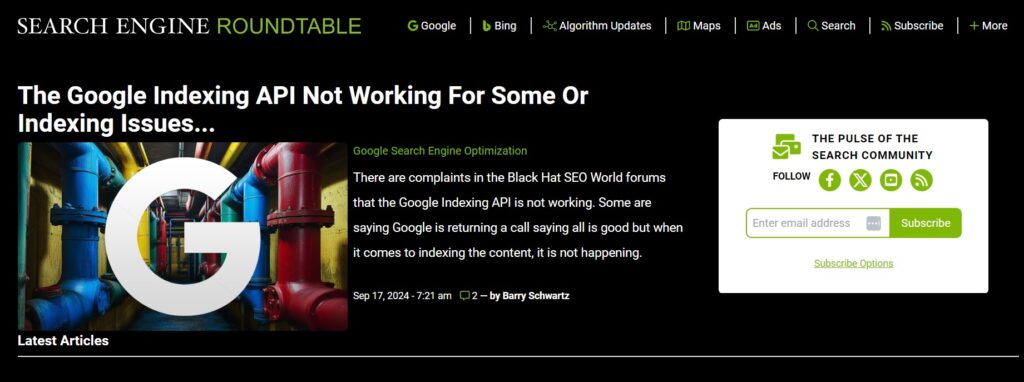 Search Engine Roundtable - Search Engine Ascend Search Engine Roundtable